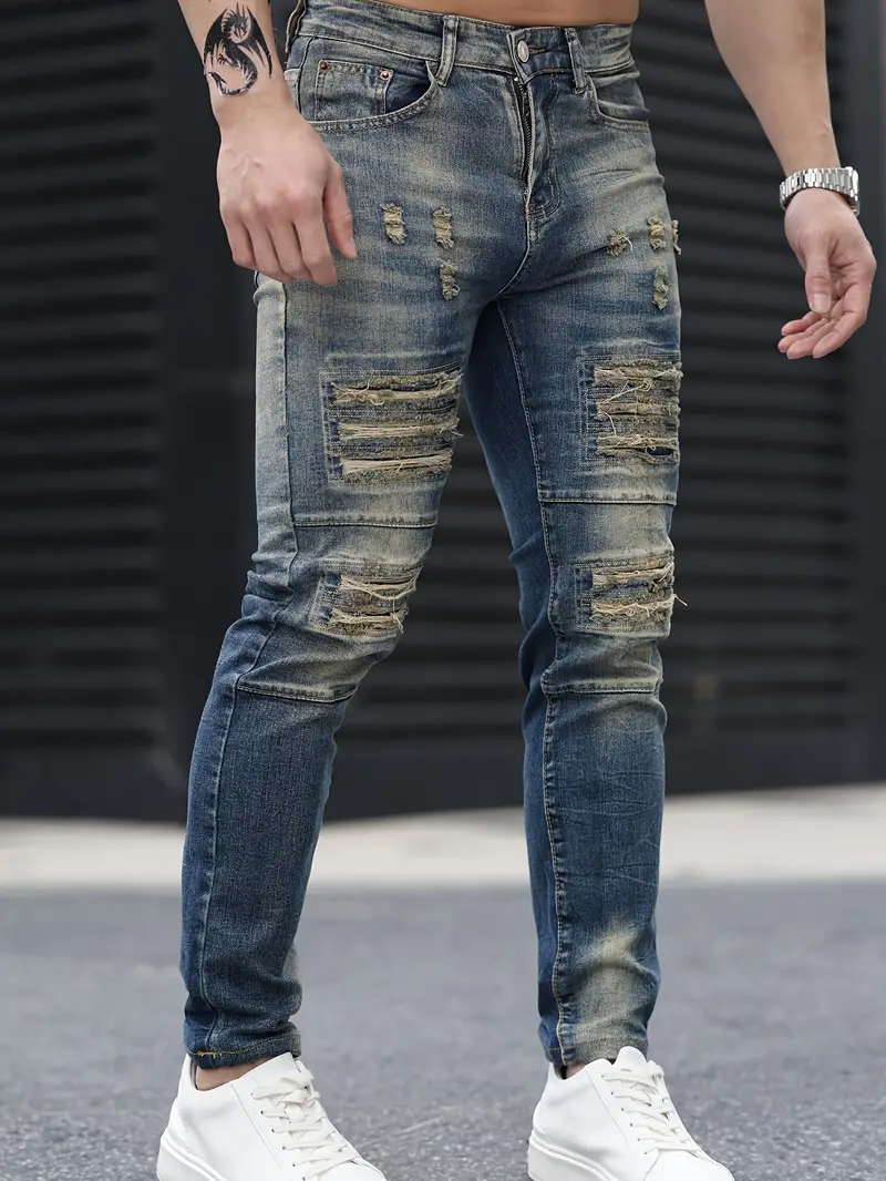 Calça Jeans Skinny SlimCasual Streetwear