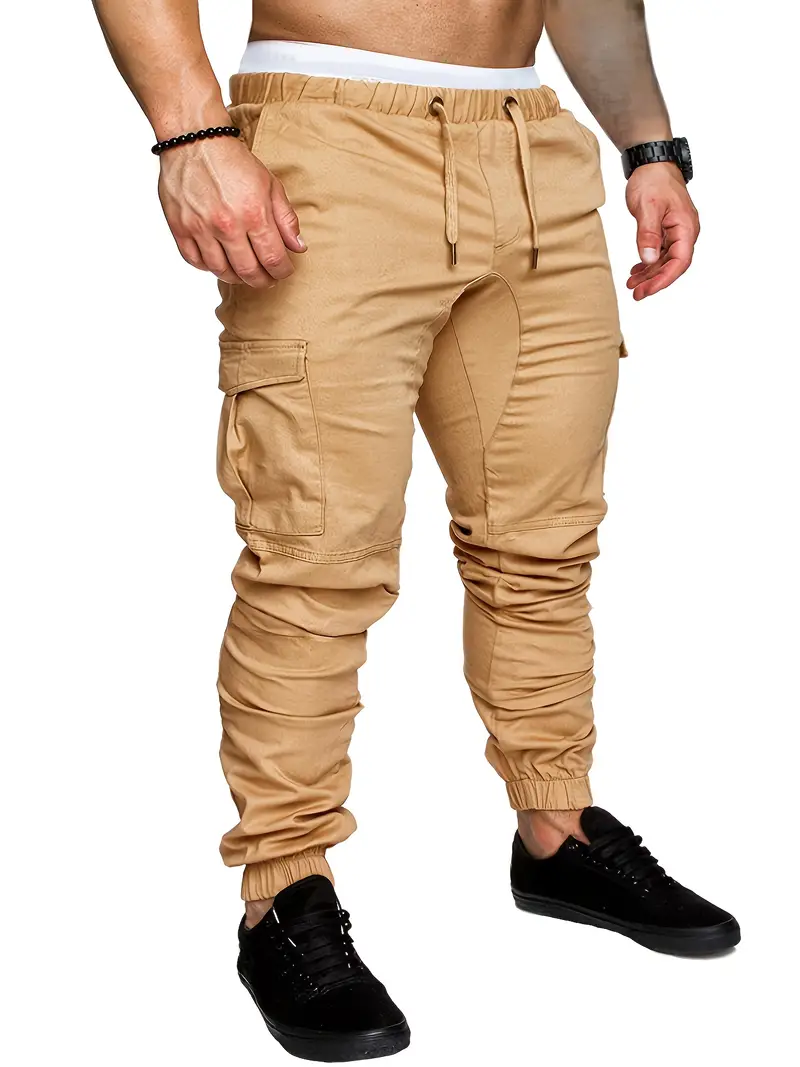 Calça Casual Masculina de Algodã