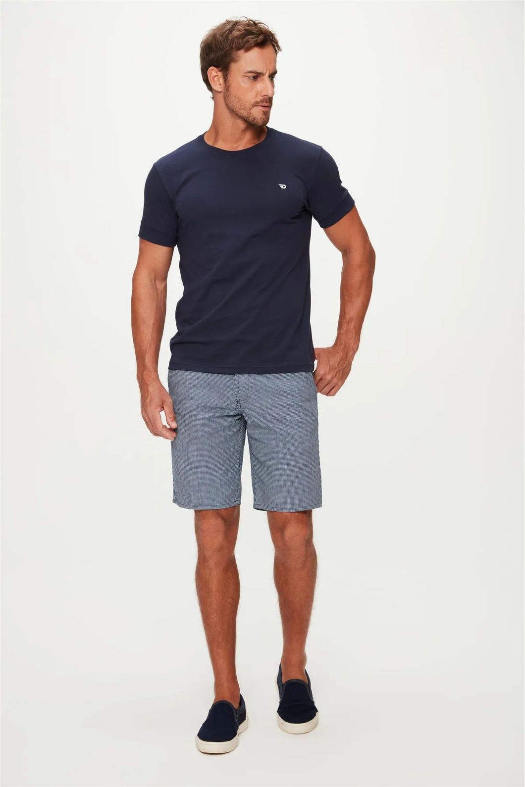 Bermuda Chino Estampa Mini Xadrez